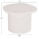 ΤΡΑΠΕΖΙ ΣΑΛΟΝΙΟΥ ΟΒΑΛ ΣΕΙΡΑ SANTORINI HM18054 MDF ΣΕ ΥΠΟΛΕΥΚΟ ΧΡΩΜΑ 54x54,5x40Υεκ - Image 2