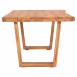 ΤΡΑΠΕΖΙ ΤΡΑΠΕΖΑΡΙΑΣ LEOPOLD HM9933.01 ΜΑΣΙΦ ΞΥΛΟ ΤΕΑΚ-ΧΡΩΜΑ ΦΥΣΙΚΟ 200.5x107x76Yεκ - Image 4