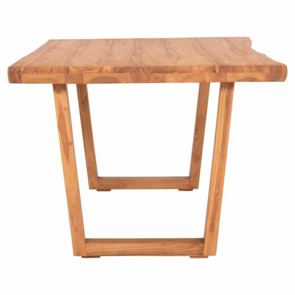 ΤΡΑΠΕΖΙ ΤΡΑΠΕΖΑΡΙΑΣ LEOPOLD HM9933.01 ΜΑΣΙΦ ΞΥΛΟ ΤΕΑΚ-ΧΡΩΜΑ ΦΥΣΙΚΟ 200.5x107x76Yεκ - Image 4