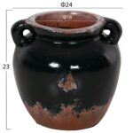 ΔΙΑΚΟΣΜΗΤΙΚΟ ΒΑΖΟ HM4380 ΤΕΡΑΚΟΤΑ ΣΕ ΜΑΥΡΗ ΑΠΟΧΡΩΣΗ Φ24Χ23Yεκ. - Image 2