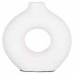 ΔΙΑΚΟΣΜΗΤΙΚΟ ΒΑΖΟ ΣΕΙΡΑ CLAYVON HM4404 ΤΕΡΑΚΟΤΑ ΣΕ ΛΕΥΚΟ 23,5x7x23,5Υεκ. - Image 3