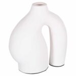 ΔΙΑΚΟΣΜΗΤΙΚΟ ΒΑΖΟ ΣΕΙΡΑ CLAYVON HM4408 ΤΕΡΑΚΟΤΑ ΣΕ ΛΕΥΚΟ 21x10x22Υεκ.