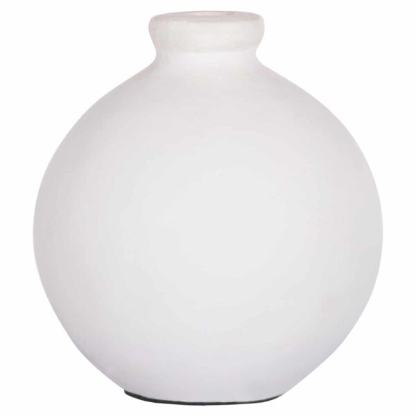 ΔΙΑΚΟΣΜΗΤΙΚΟ ΒΑΖΟ ΣΕΙΡΑ CLAYVON HM4410 ΤΕΡΑΚΟΤΑ ΣΕ ΛΕΥΚΟ 18x18x20Υεκ. - Image 3