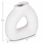 ΔΙΑΚΟΣΜΗΤΙΚΟ ΒΑΖΟ ΣΕΙΡΑ CLAYVON HM4411 ΤΕΡΑΚΟΤΑ ΣΕ ΛΕΥΚΟ 17x6x17,5Υεκ. - Image 2