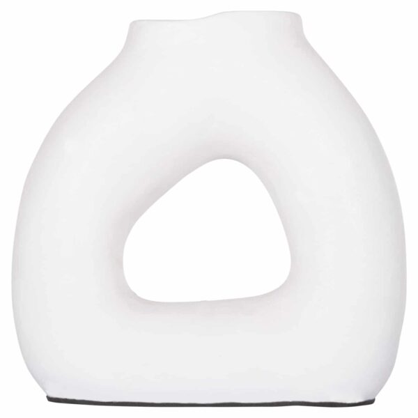 ΔΙΑΚΟΣΜΗΤΙΚΟ ΒΑΖΟ ΣΕΙΡΑ CLAYVON HM4411 ΤΕΡΑΚΟΤΑ ΣΕ ΛΕΥΚΟ 17x6x17,5Υεκ. - Image 3