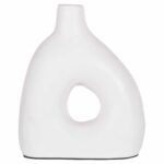 ΔΙΑΚΟΣΜΗΤΙΚΟ ΒΑΖΟ ΣΕΙΡΑ CLAYVON HM4414 ΤΕΡΑΚΟΤΑ ΣΕ ΛΕΥΚΟ 17x7x20Υεκ. - Image 3