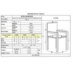 VIRNA Πολυθρόνα Κήπου Βεράντας, Μέταλλο Βαφή Άσπρο, Textilene Άσπρο,PolywoodΦυσικό 56x63x90cm - Image 6