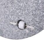 ΒΑΣΗ ομπρέλας στρογγυλή Γρανίτης/Inox #304 (40Kg) Φ50 H.7,5/37cm - Image 3