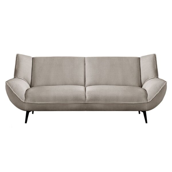 EMERALD Καναπές 3-θέσιος Σαλονιού - Καθιστικού, Ύφασμα Κοτλέ Μπεζ 212x88x82cm - Image 2