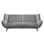 EMERALD Καναπές 3-θέσιος Σαλονιού - Καθιστικού, Ύφασμα Κοτλέ Γκρι 212x88x82cm - Image 2