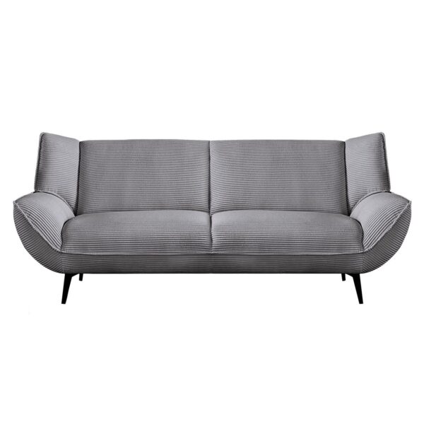 EMERALD Καναπές 3-θέσιος Σαλονιού - Καθιστικού, Ύφασμα Κοτλέ Γκρι 212x88x82cm - Image 2