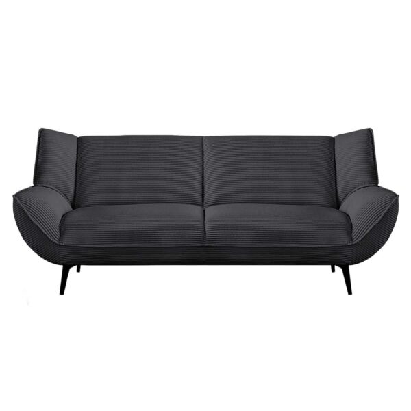EMERALD Καναπές 3-θέσιος Σαλονιού - Καθιστικού, Ύφασμα Κοτλέ Ανθρακί 212x88x82cm - Image 2