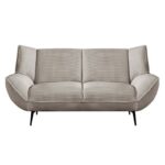 EMERALD Καναπές 2-θέσιος Σαλονιού - Καθιστικού, Ύφασμα Κοτλέ Μπεζ 172x88x82cm