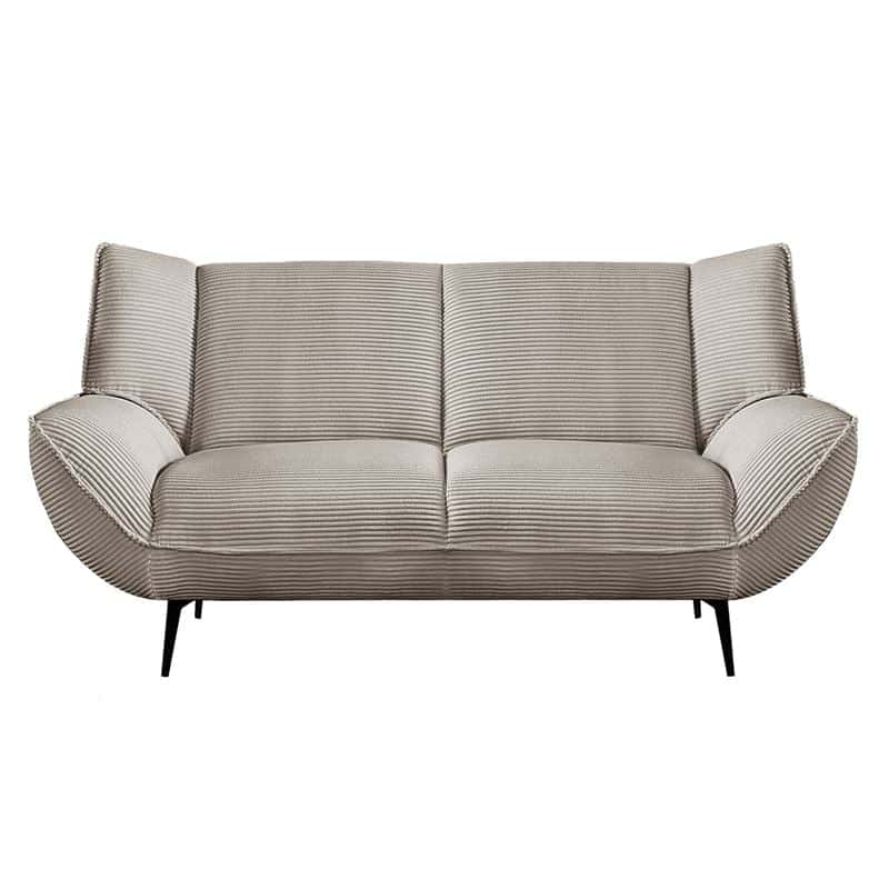 EMERALD Καναπές 2-θέσιος Σαλονιού - Καθιστικού EMERALD Καναπές 2-θέσιος Σαλονιού - Καθιστικού, Ύφασμα Κοτλέ Μπεζ 172x88x82cm - Image 1