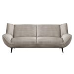 EMERALD Καναπές 3-θέσιος Σαλονιού - Καθιστικού, Ύφασμα Κοτλέ Μπεζ 212x88x82cm