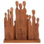 ΕΠΙΤΡΑΠΕΖΙΟ ΔΙΑΚΟΣΜΗΤΙΚΟ PRIMATE HM4415 ΑΠΟ ΞΥΛΟ ΑΛΒΑΣΙΑΣ 68x10x76Υεκ. - Image 6