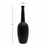 ΕΠΙΤΡΑΠΕΖΙΟ ΚΕΡΑΜΙΚΟ ΔΙΑΚΟΣΜΗΤΙΚΟ ELENDIL HM4591.02 ΜΑΥΡΟ ΜΑΤ Φ12x39.5Υεκ - Image 2