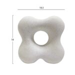 ΕΠΙΤΡΑΠΕΖΙΟ ΚΕΡΑΜΙΚΟ ΔΙΑΚΟΣΜΗΤΙΚΟ SEBOR HM4594.01 ΥΠΟΛΕΥΚΟ ΚΡΥΣΤΑΛΛΙΚΟ 18x9x18Υεκ - Image 2