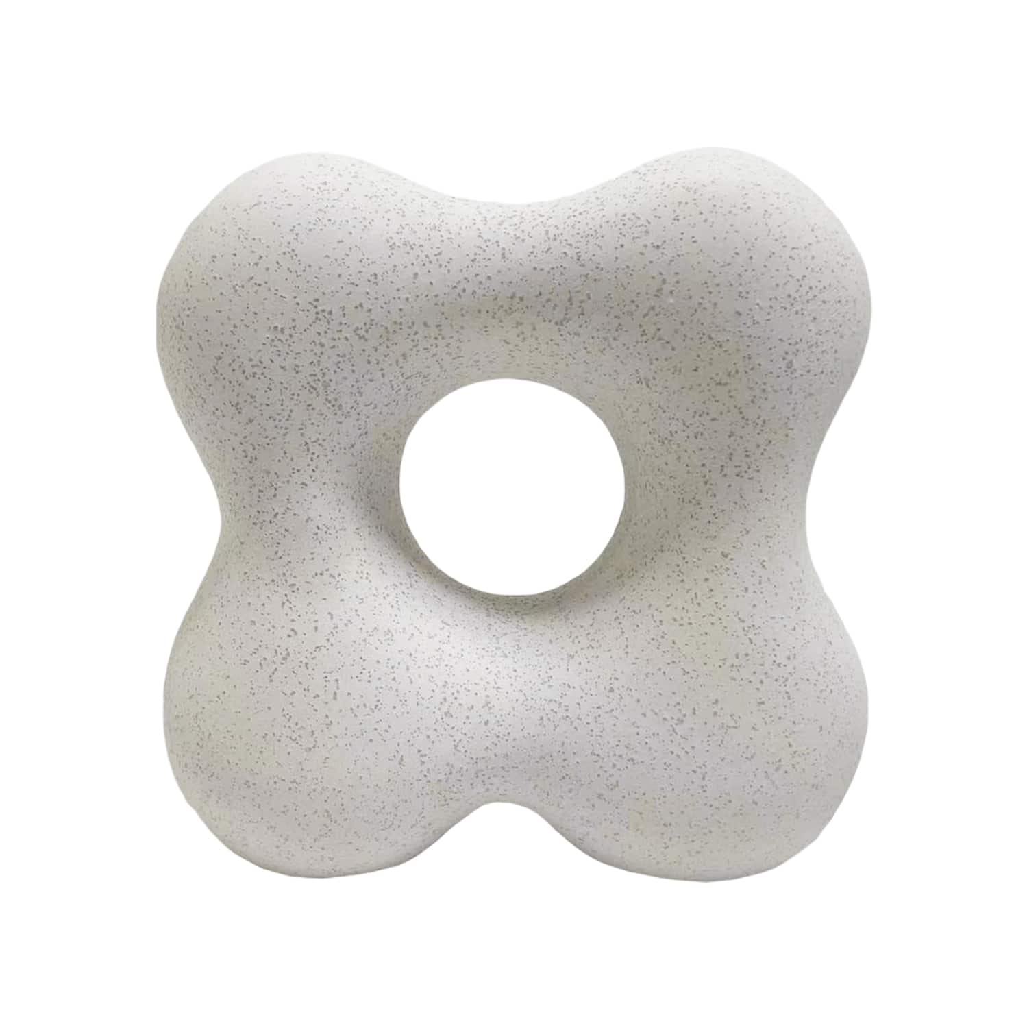 HM4594.01 ΕΠΙΤΡΑΠΕΖΙΟ ΚΕΡΑΜΙΚΟ ΔΙΑΚΟΣΜΗΤΙΚΟ SEBOR HM4594.01 ΥΠΟΛΕΥΚΟ ΚΡΥΣΤΑΛΛΙΚΟ 18x9x18Υεκ - Image 1