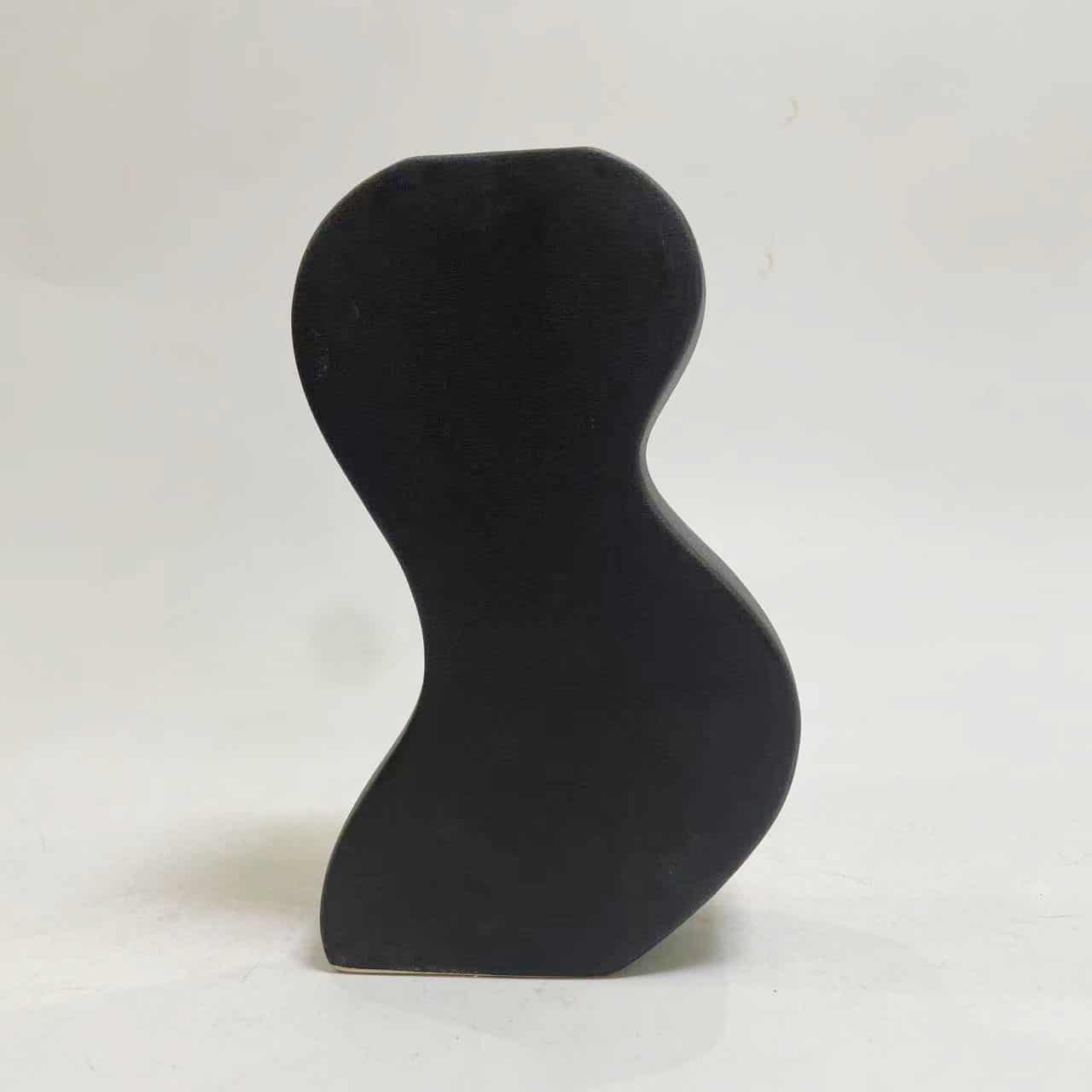 HM4590.02 ΕΠΙΤΡΑΠΕΖΙΟ ΚΕΡΑΜΙΚΟ ΔΙΑΚΟΣΜΗΤΙΚΟ ΣΕΙΡΑ SEBOR HM4590.02 MATTE BLACK 13x6x22Υεκ - Image 1