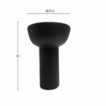 ΕΠΙΤΡΑΠΕΖΙΟ ΚΕΡΑΜΙΚΟ ΔΙΑΚΟΣΜΗΤΙΚΟ ELENDIL HM4602.02 ΜΑΥΡΟ ΜΑΤ Φ23x32Υ εκ - Image 2