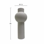 ΕΠΙΤΡΑΠΕΖΙΟ ΚΕΡΑΜΙΚΟ ΔΙΑΚΟΣΜΗΤΙΚΟ SCEPTER HM4604.01 ΥΠΟΛΕΥΚΟ ΚΡΥΣΤΑΛΛΙΚΟ Φ17x39Υεκ - Image 2