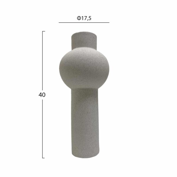 ΕΠΙΤΡΑΠΕΖΙΟ ΚΕΡΑΜΙΚΟ ΔΙΑΚΟΣΜΗΤΙΚΟ SCEPTER HM4604.01 ΥΠΟΛΕΥΚΟ ΚΡΥΣΤΑΛΛΙΚΟ Φ17x39Υεκ - Image 2