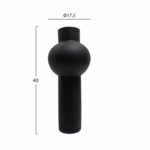 ΕΠΙΤΡΑΠΕΖΙΟ ΚΕΡΑΜΙΚΟ ΔΙΑΚΟΣΜΗΤΙΚΟ SCEPTER HM4604.02 ΜΑΥΡΟ ΜΑΤ Φ17x39Υεκ - Image 2