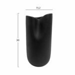 ΕΠΙΤΡΑΠΕΖΙΟ ΚΕΡΑΜΙΚΟ ΔΙΑΚΟΣΜΗΤΙΚΟ GLAΖΕ HM4607.02 ΜΑΥΡΟ ΜΑΤ 15x15x30Υεκ - Image 2