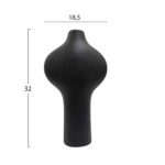 ΕΠΙΤΡΑΠΕΖΙΟ ΚΕΡΑΜΙΚΟ ΔΙΑΚΟΣΜΗΤΙΚΟ ΣΕΙΡΑ ARKEN HM4621.02 ΜΑΥΡΟ ΜΑΤ 18,5x8,5x32Υεκ - Image 2