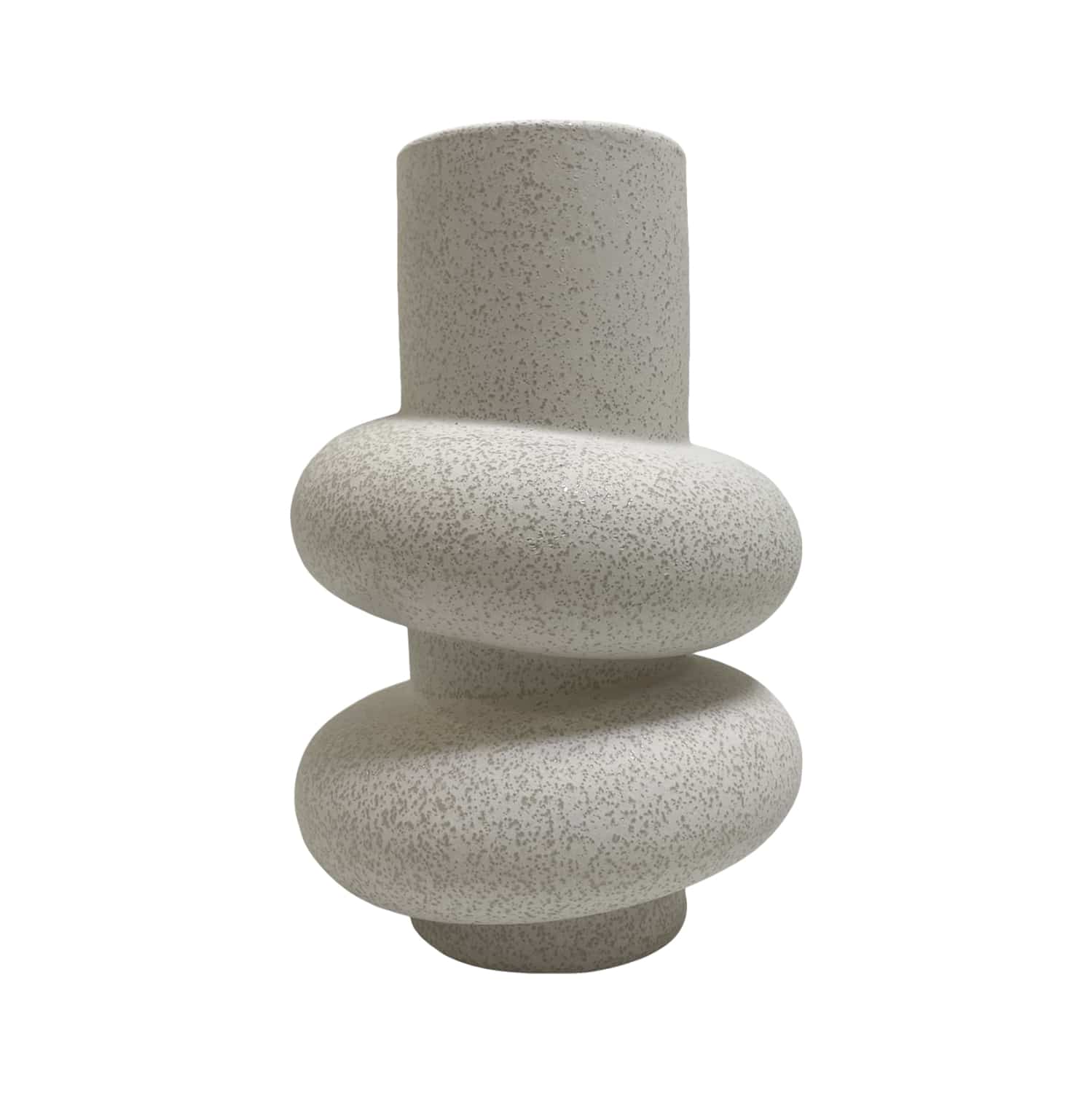 HM4627.01 ΕΠΙΤΡΑΠΕΖΙΟ ΚΕΡΑΜΙΚΟ ΔΙΑΚΟΣΜΗΤΙΚΟ ROOK HM4627.01 ΥΠΟΛΕΥΚΟ ΚΡΥΣΤΑΛΛΙΚΟ Φ16x25,5Υεκ - Image 1