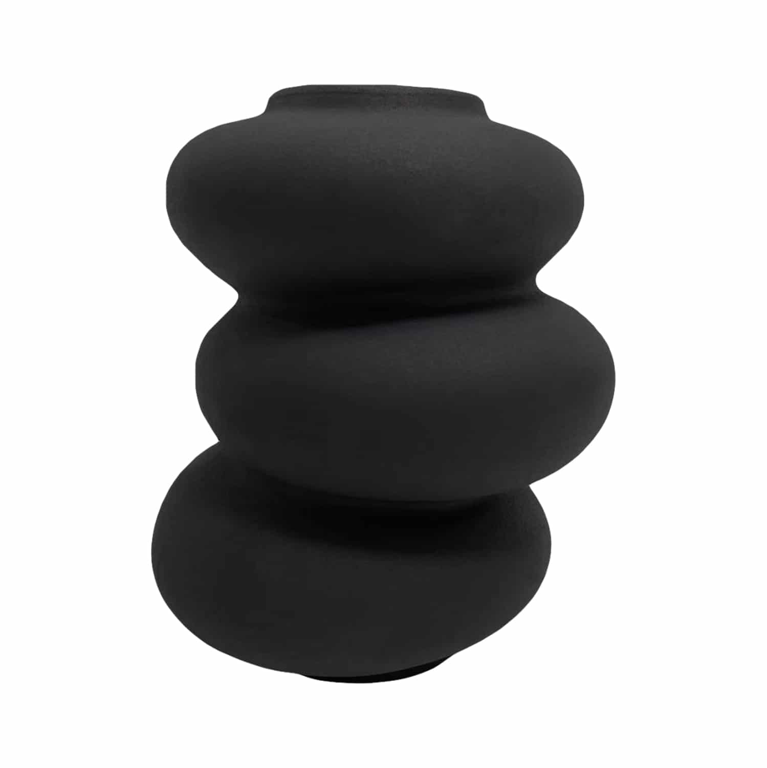 HM4628.02 ΕΠΙΤΡΑΠΕΖΙΟ ΚΕΡΑΜΙΚΟ ΔΙΑΚΟΣΜΗΤΙΚΟ ROOK HM4628.02 ΜΑΥΡΟ ΜΑΤ Φ14x19Υεκ - Image 1