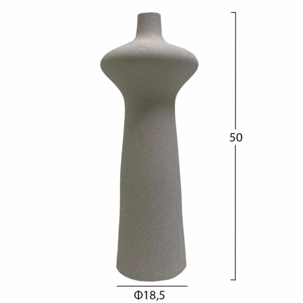 ΕΠΙΤΡΑΠΕΖΙΟ ΚΕΡΑΜΙΚΟ ΔΙΑΚΟΣΜΗΤΙΚΟ SCEPTER HM4636.01 ΚΡΥΣΤΑΛΛΙΚΟ ΥΠΟΛΕΥΚΟ Φ18x49Υεκ - Image 2