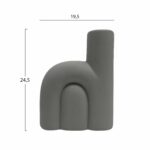ΕΠΙΤΡΑΠΕΖΙΟ ΚΕΡΑΜΙΚΟ ΔΙΑΚΟΣΜΗΤΙΚΟ ARCON HM4640.03 ΓΚΡΙ ΜΑΤ 19x7x24Υ εκ. - Image 2