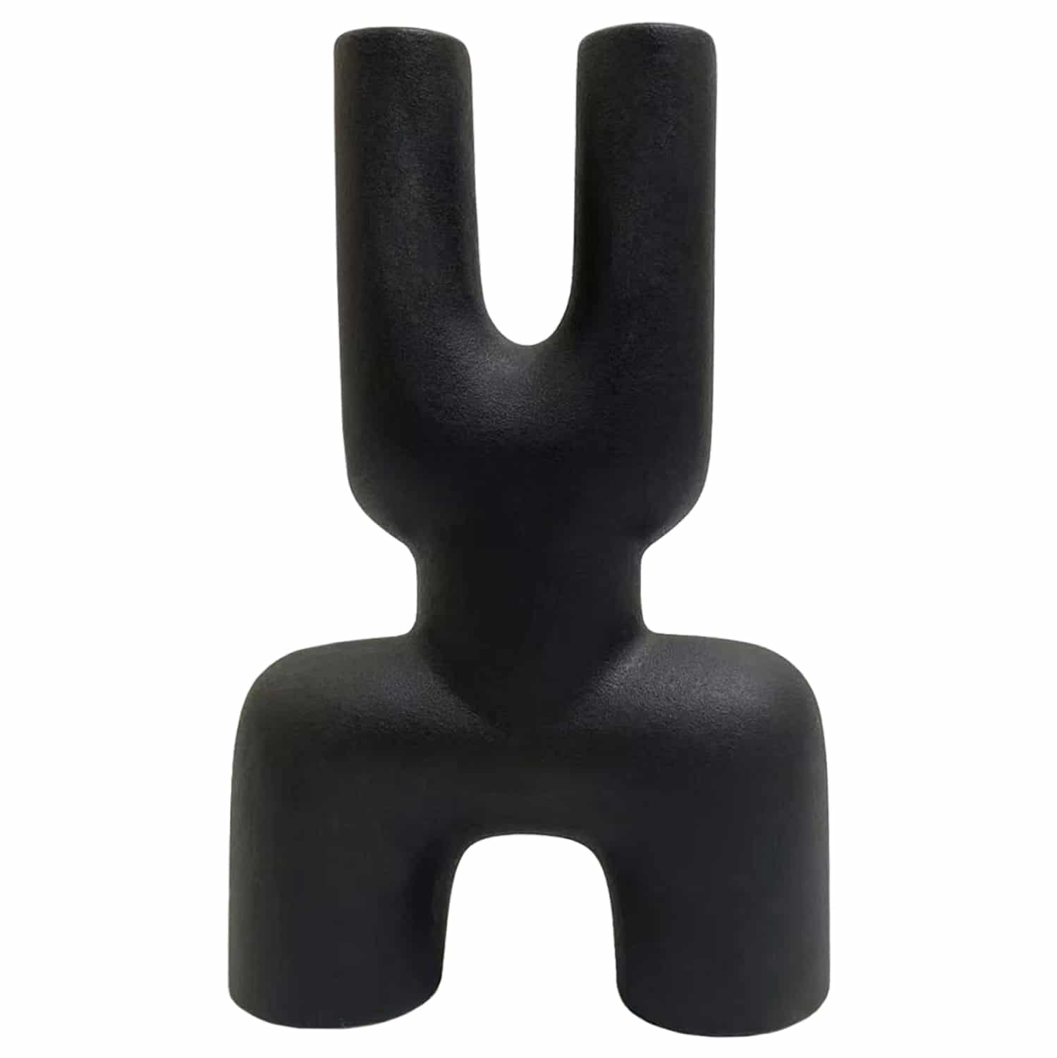 HM4642.02 ΕΠΙΤΡΑΠΕΖΙΟ ΚΕΡΑΜΙΚΟ ΔΙΑΚΟΣΜΗΤΙΚΟ MANI HM4642.02 ΜΑΥΡΟ ΜΑΤ 15,5x6x23,5Υεκ - Image 1