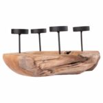 ΕΠΙΤΡΑΠΕΖΙΟ ΚΗΡΟΠΗΓΙΟ/BOWL FRAN HM4390 ΞΥΛΟ ΤΕΑΚ-ΜΕΤΑΛΛΟ 30x30x7-15Υεκ. - Image 3