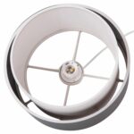 ΦΩΤΙΣΤΙΚΟ ΟΡΟΦΗΣ ΚΥΛΙΝΔΡΙΚΟ KRIKS HM4706.01 PVC ΣΕ ΛΕΥΚΟ-ΓΚΡΙ Φ30x70Υεκ. - Image 6