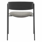 ΚΑΡΕΚΛΑ ΤΡΑΠΕΖΑΡΙΑΣ KORIN HM9975.02 ΜΕΤΑΛΛΟ & ΞΥΛΟ ΜΑΥΡΟ-ΥΦΑΣΜΑ ΓΚΡΙ 54x51x72,5Υεκ - Image 6