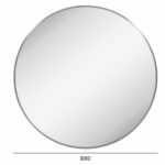 ΚΑΘΡΕΠΤΗΣ ΤΟΙΧΟΥ ΣΕΙΡΑ ARCHER HM4498.40 ΠΛΑΙΣΙΟ ΣΤΡΟΓΓΥΛΟ ΑΛΟΥΜΙΝΙΟΥ ΑΣΗΜΙ Φ80εκ - Image 2