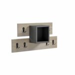 ΚΡΕΜΑΣΤΡΑ ΕΙΣΟΔΟΥ & ΡΑΦΙ SLOT HM18077.02 ΜΕΛΑΜΙΝΗ SONAMA-ΓΚΡΙ 69x12x32Υεκ - Image 3