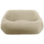 LOFT Πουφ Καναπές 100% Αδιάβροχο, Ύφασμα Sand 145x120x65cm