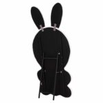 ΠΑΙΔΙΚΟΣ ΚΑΘΡΕΦΤΗΣ ΔΑΠΕΔΟΥ BUNNY HM4489.01 MDF ΡΟΖ & ΛΕΥΚΟ-ΜΑΥΡΟ STAND 80x162Υεκ. - Image 6