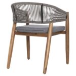 ΠΟΛΥΘΡΟΝΑ NAVAN HM6135.01 ΞΥΛΟ ΑΚΑΚΙΑΣ ΦΥΣΙΚΟ-ΣΧΟΙΝΙ NYLON ΓΚΡΙ 59x58x76Υεκ. - Image 5