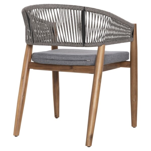 ΠΟΛΥΘΡΟΝΑ NAVAN HM6135.01 ΞΥΛΟ ΑΚΑΚΙΑΣ ΦΥΣΙΚΟ-ΣΧΟΙΝΙ NYLON ΓΚΡΙ 59x58x76Υεκ. - Image 5