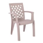 Πολυθρόνα Στοιβαζόμενη PP Cappuccino 59x59x87cm