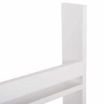 ΡΑΦΙΕΡΑ ΤΟΙΧΟΥ SANI HM18223.01 ΜΕΛΑΜΙΝΗ ΣΕ ΛΕΥΚΟ 60x10x90Υεκ. (3 ΡΑΦΙΑ) - Image 6