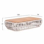 ΣΕΤ ΣΑΛΟΝΙ ΕΞ.ΧΩΡΟΥ 4ΤΜΧ SABO HM6208.02 ΜΠΕΖ OLEFIN & P.E.ΣΧΟΙΝΙ-ΚΡΕΜ ΑΛΟΥΜ.-ΞΥΛΟ TEAK - Image 4