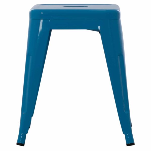 ΣΚΑΜΠΟ ΜΕΤΑΛΛΙΚΟ MELITA HM0096.48 ΣΕ ΜΠΛΕ ΧΡΩΜΑ 37x37x45Υεκ. - Image 3