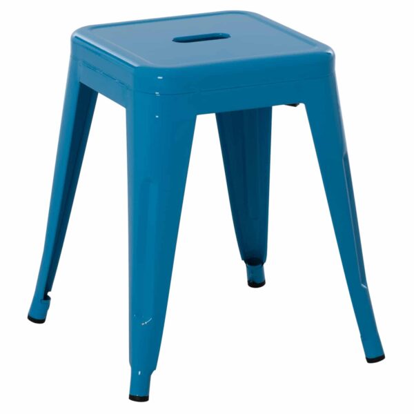 ΣΚΑΜΠΟ ΜΕΤΑΛΛΙΚΟ MELITA HM0096.48 ΣΕ ΜΠΛΕ ΧΡΩΜΑ 37x37x45Υεκ. - Image 4