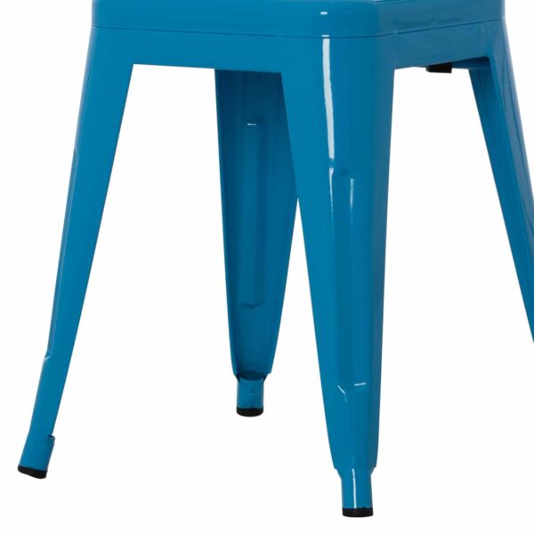 ΣΚΑΜΠΟ ΜΕΤΑΛΛΙΚΟ MELITA HM0096.48 ΣΕ ΜΠΛΕ ΧΡΩΜΑ 37x37x45Υεκ. - Image 5